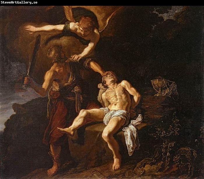 Pieter Lastman The Angel of the Lord Preventing Abraham from Sacrificing his Son Isaac